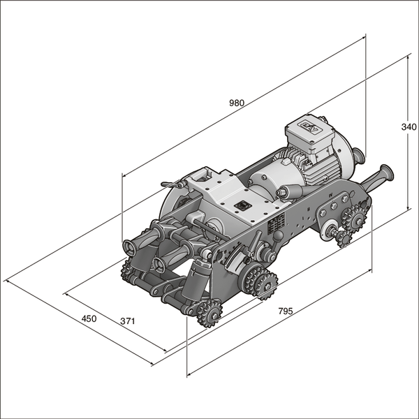 Электрический труборез RSG EX 1500 A (73601461000)