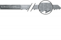 Пильное полотно Fein HCS, длина 88 мм, синтетика до 15 мм (63503037018)