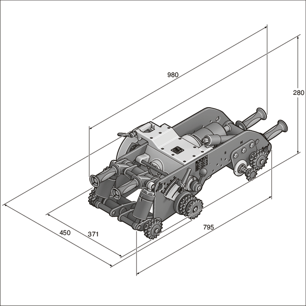 Труборез пневматический RDG 1500 A (75602661000)