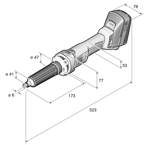 Аккумуляторная прямошлифовальная машина Fein AGSZ 18-280 LBL Select (71230262000)