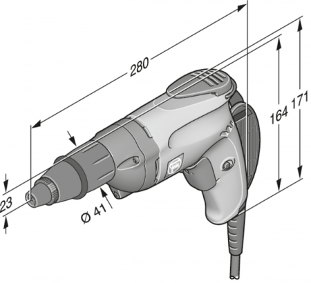 Винтоверт для саморезов Fein SCS 4.8-25 (72130400239)