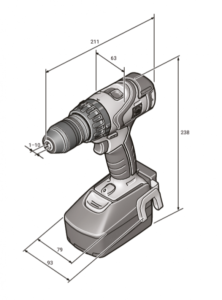 Двухскоростной шуруповерт Fein ABS 18 Q Select (71132264000)