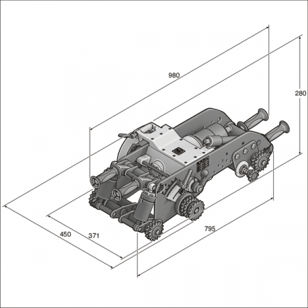 Труборез пневматический RDG 1500 A (75602661000)