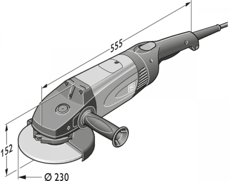 Угловая шлифовальная машина Fein WSG 20-230 AutoStop (72210829237)