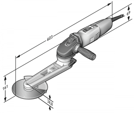 Шлифмашина для угловых сварных швов Fein KS 10-38 E (72216760000)