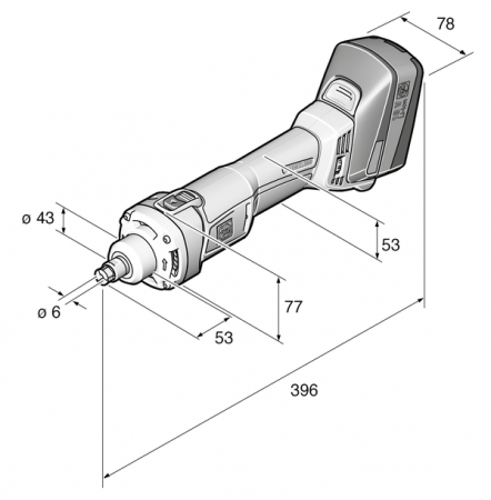 Аккумуляторная прямошлифовальная машина Fein AGSZ 18-280 BL Select (71230162000)
