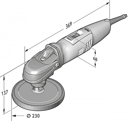 Полировальная машинка WPO 14-25 E комплект (72214951010)