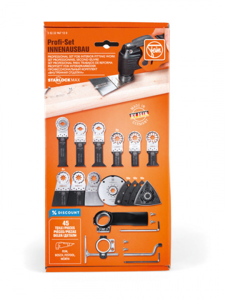 Профессиональный комплект Fein STARLOCKMAX для внутренней отделки (35222967120)