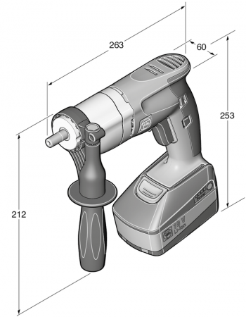 Дрель резьбонарезная аккумуляторная Fein AGWP 10 Select (71090162000)