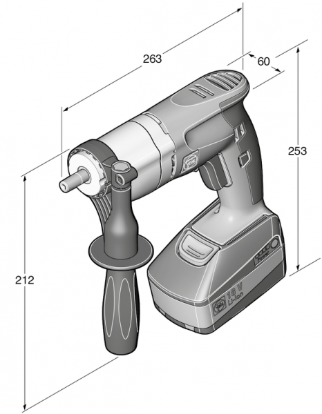 Дрель резьбонарезная аккумуляторная Fein AGWP 10 Select (71090162000)