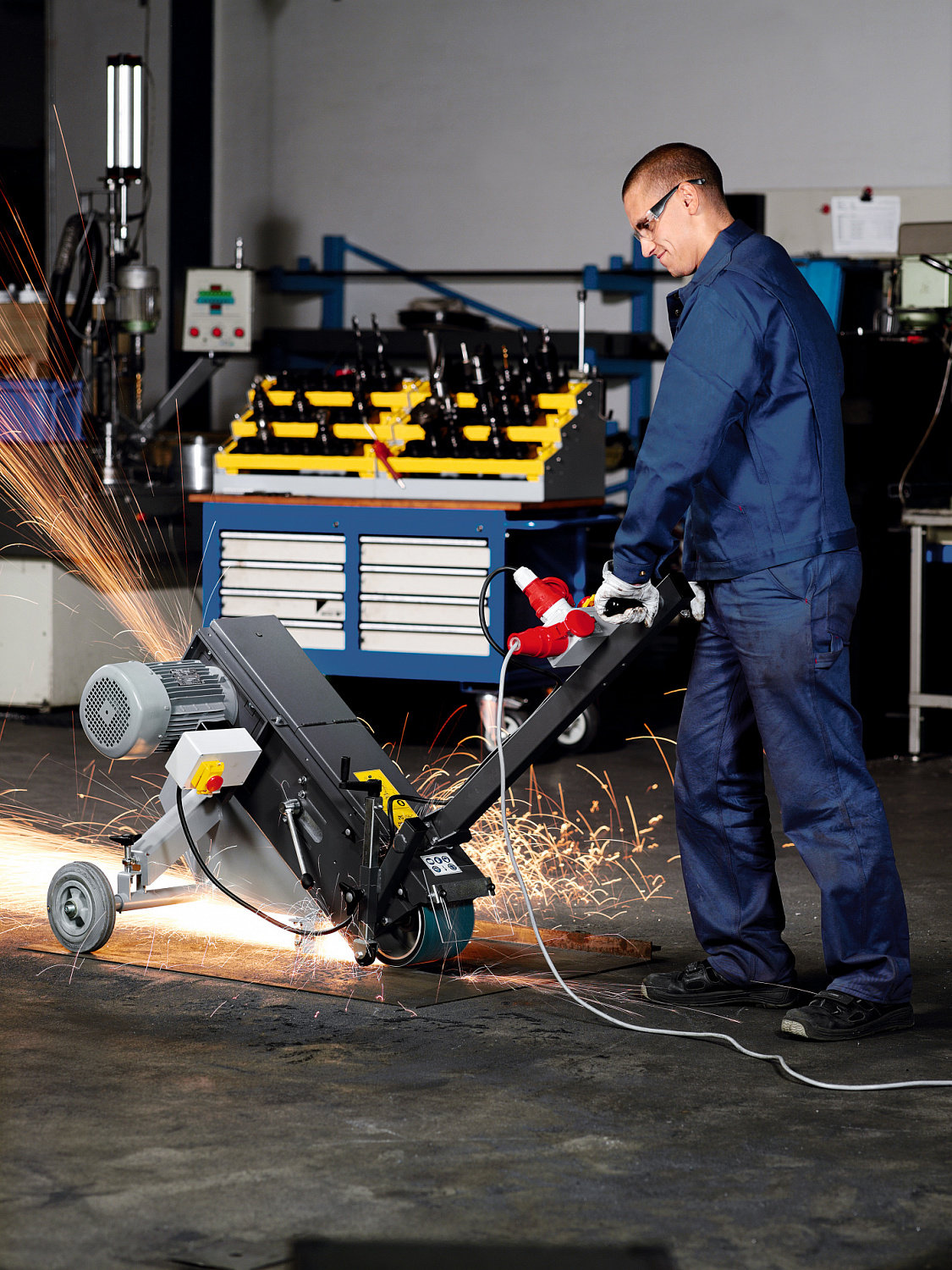 Мобильный ленточно-шлифовальный станок GRIT GIMS 75 (79021300403)