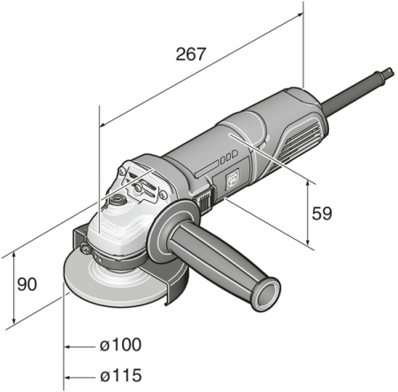 Угловая шлифовальная машина Fein WSG 7-115 (72219860000)
